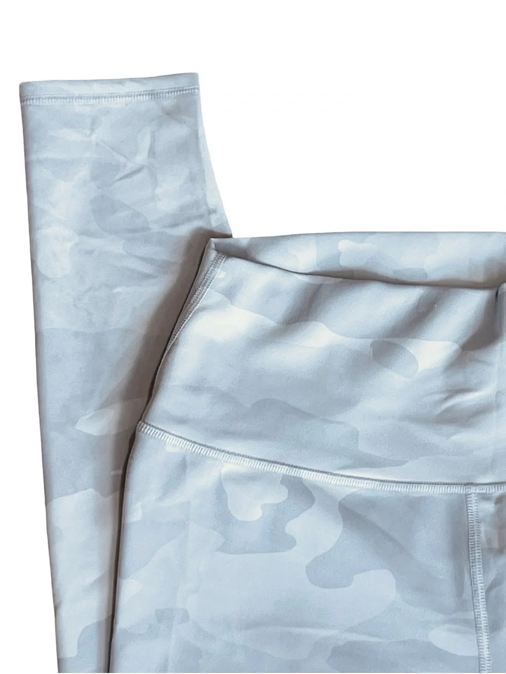 Alo Yoga Women’s Sz L Gray White Leggings High Rise Camo Vapor